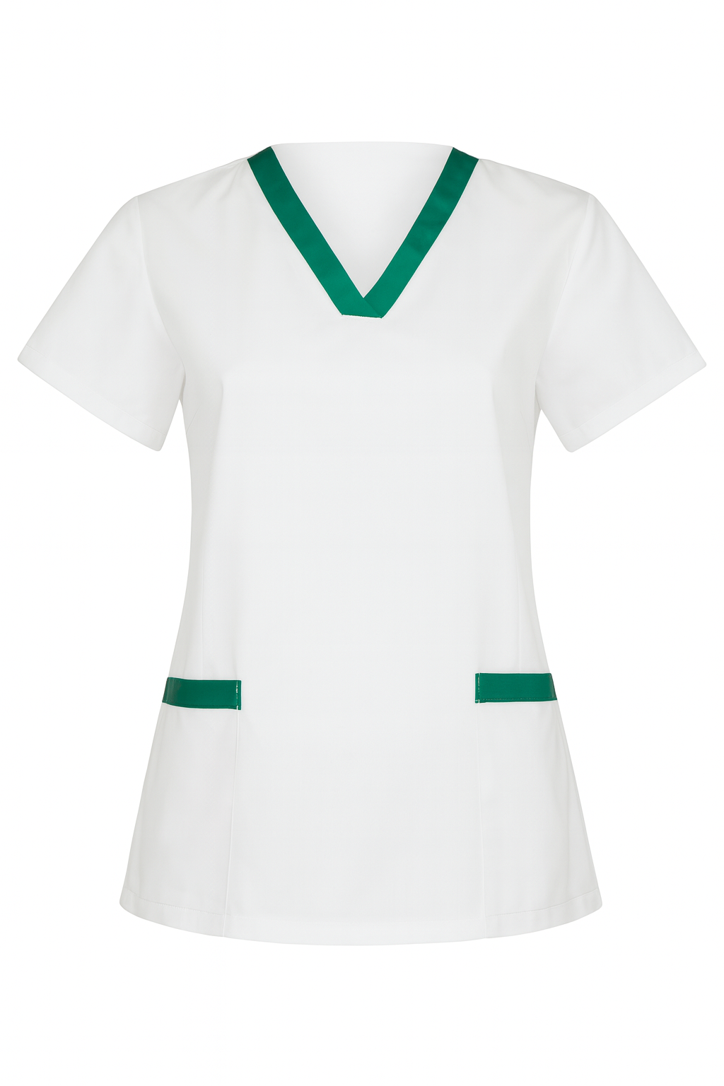 Tunica medicala dama alb verde - BLUGHE 2