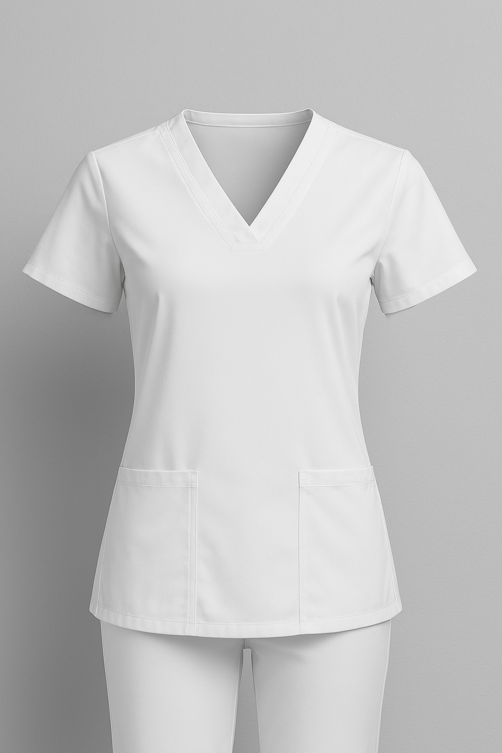 Tunica medicala dama complet alb - BLUGHE 2