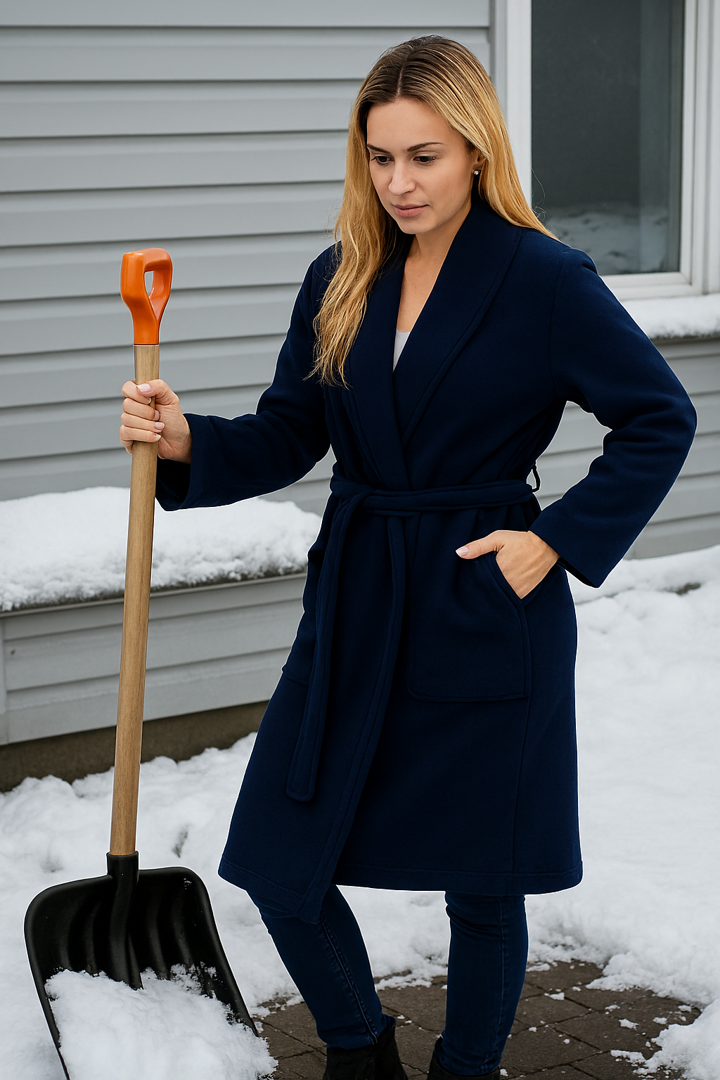 Halat fleece bleumarin - BLUGHE 3