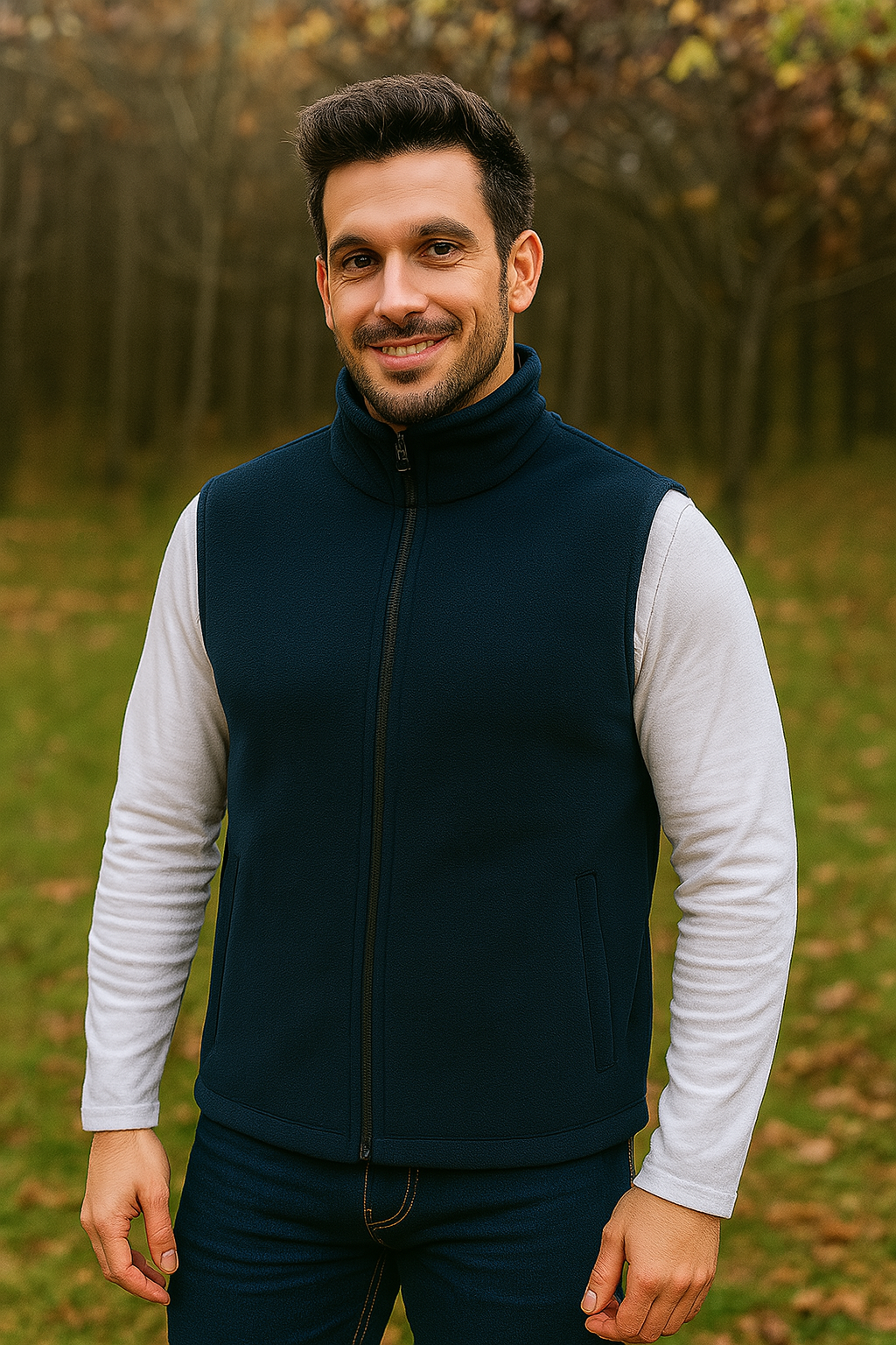 Vesta fleece barbati bleumarin - BLUGHE 1