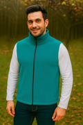 Vesta fleece barbati turcoaz - BLUGHE 1