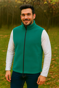 Vesta fleece barbati verde - BLUGHE 1